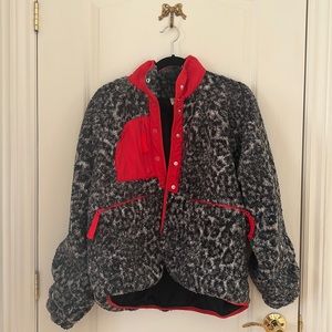 FP Free People hit the slopes “Queen of the Jungle” Fleece Jacket NWOT